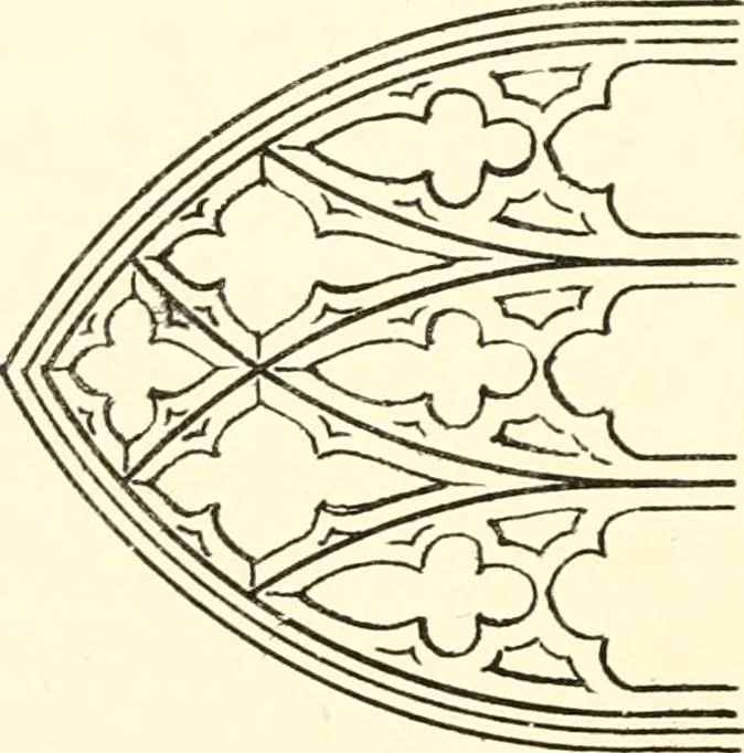 An illustration from An essay on the origin and development of window tracery in England; with nearly four hundred illustrations, 1851, leaf 98