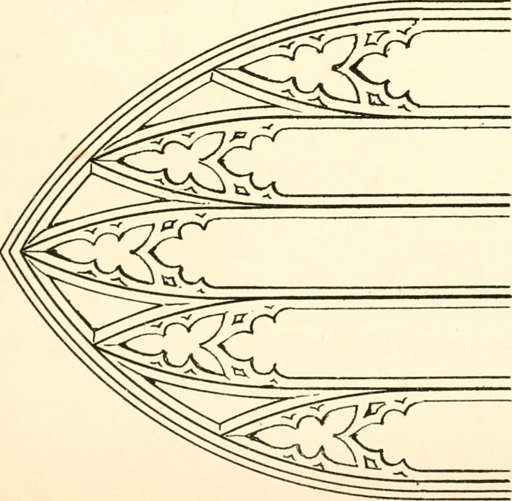 An illustration from An essay on the origin and development of window tracery in England; with nearly four hundred illustrations, 1851, leaf 98
