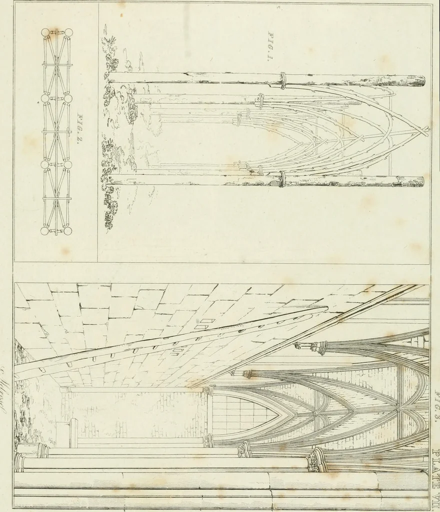 An illustration from Essay on the origin, history, and principles, of Gothic architecture, 1813, leaf 175