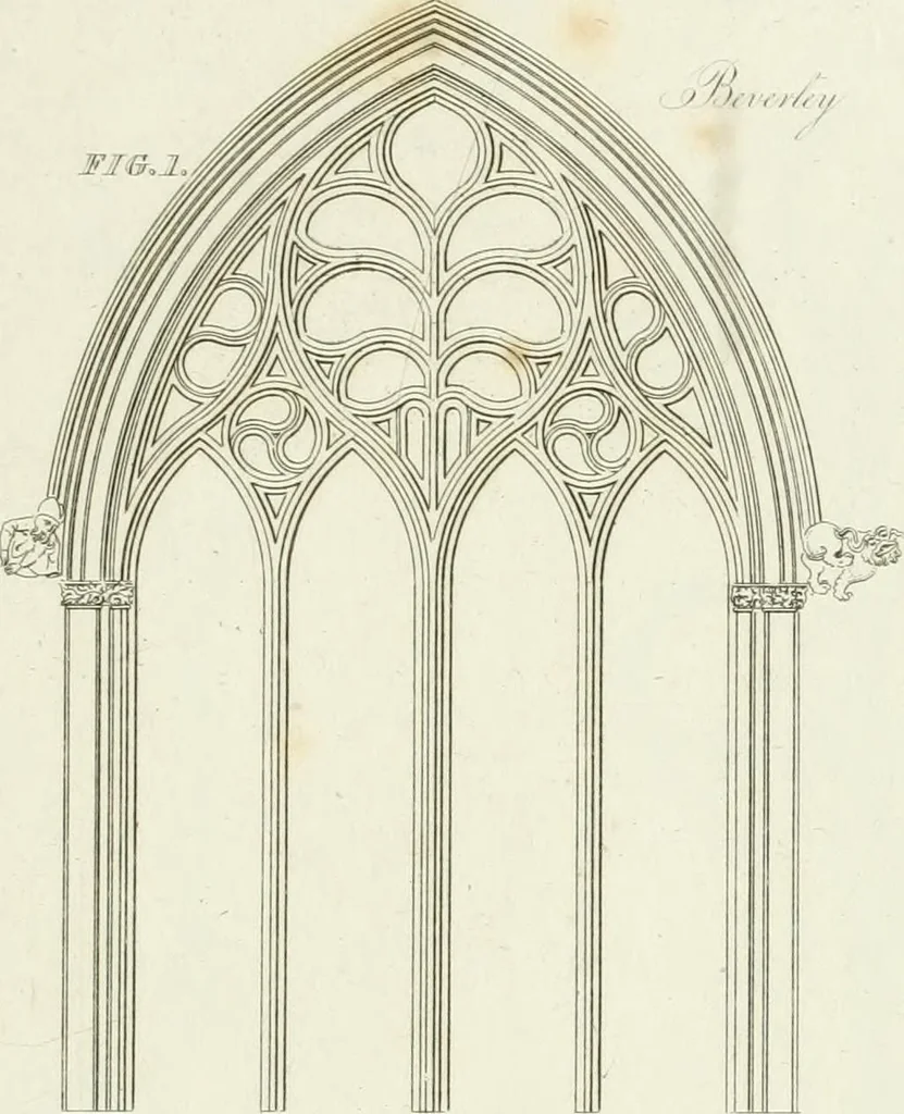 An illustration from Essay on the origin, history, and principles, of Gothic architecture, 1813, leaf 191