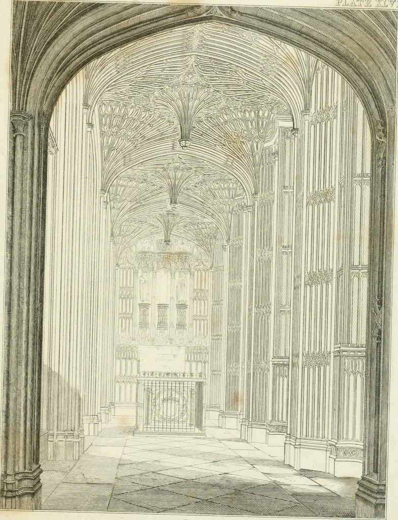 An illustration from Essay on the origin, history, and principles, of Gothic architecture, 1813, leaf 253