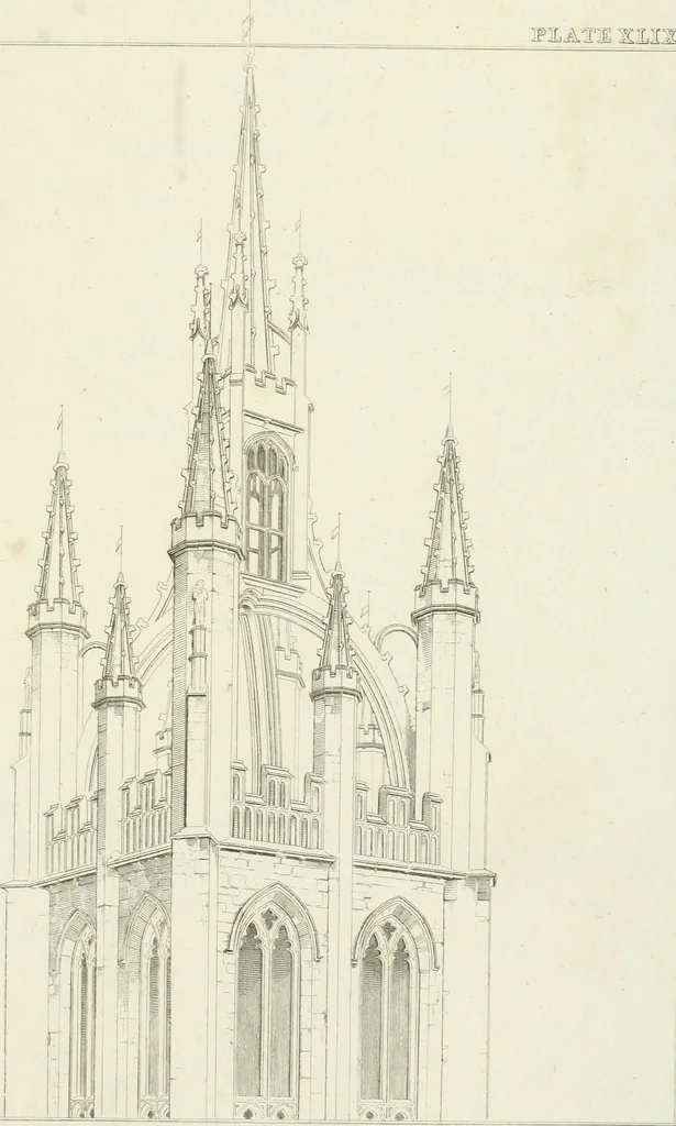 An illustration from Essay on the origin, history, and principles, of Gothic architecture, 1813, leaf 259