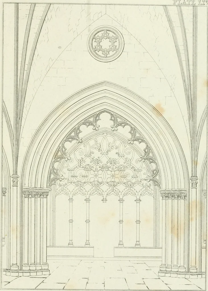 An illustration from Essay on the origin, history, and principles, of Gothic architecture, 1813, leaf 269