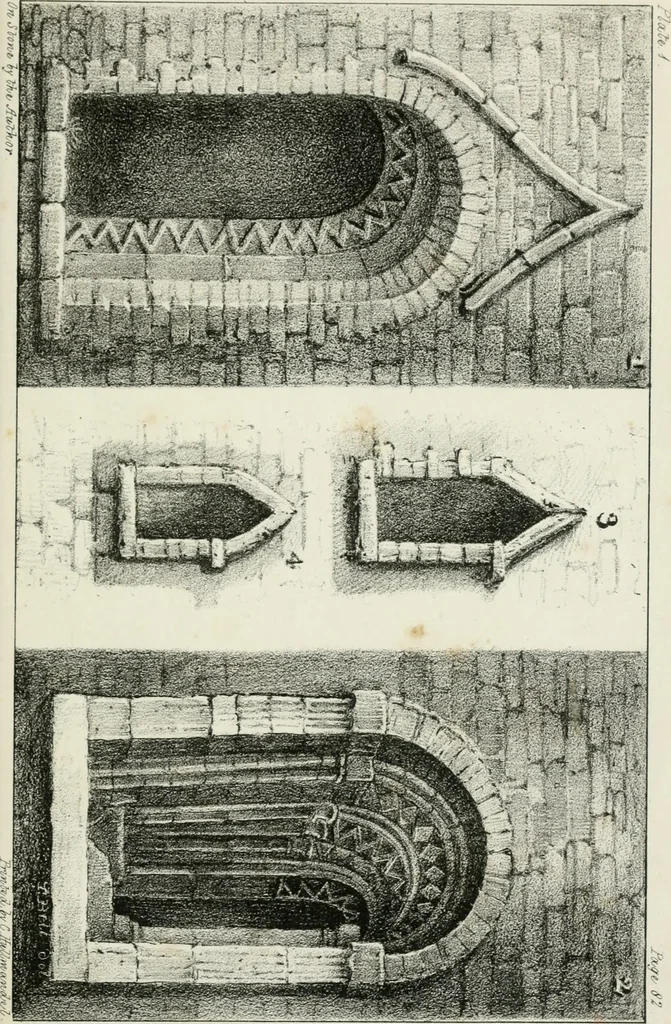 An illustration from An essay on the origin and progress of Gothic architecture, with reference to the ancient history and present state of the remains of such architecture in Ireland, to which was awarded the prize proposed by the Royal Irish Academy for the best essay on that subject, 1829, leaf 280
