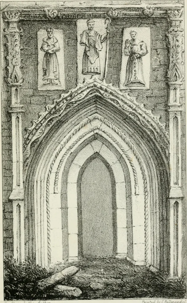 An illustration from An essay on the origin and progress of Gothic architecture, with reference to the ancient history and present state of the remains of such architecture in Ireland, to which was awarded the prize proposed by the Royal Irish Academy for the best essay on that subject, 1829, leaf 288