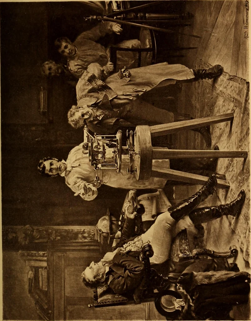An illustration from Essays in astronomy, 1900, leaf 485