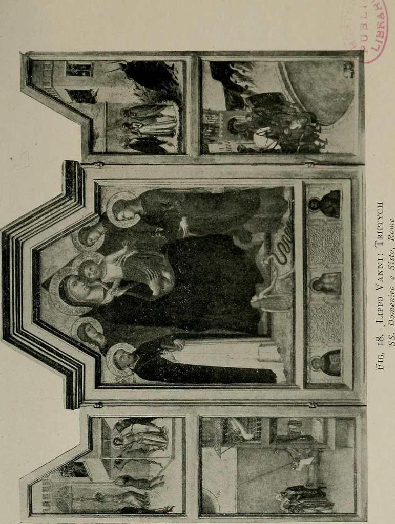 An illustration from Essays in the study of Sienese painting, 1918, leaf 101