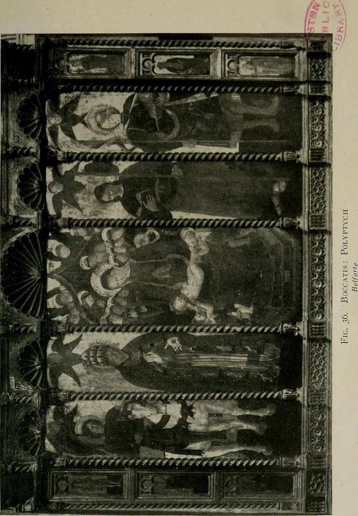An illustration from Essays in the study of Sienese painting, 1918, leaf 171