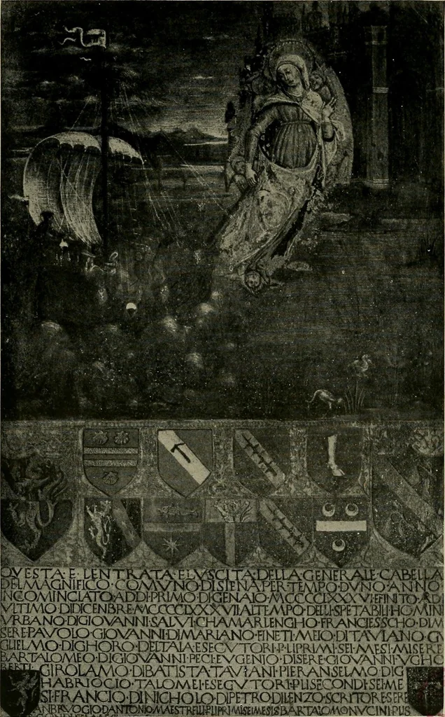 An illustration from Essays in the study of Sienese painting, 1918, leaf 236