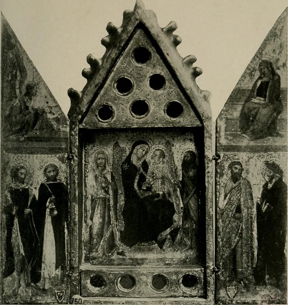 An illustration from Essays in the study of Sienese painting, 1918, leaf 95
