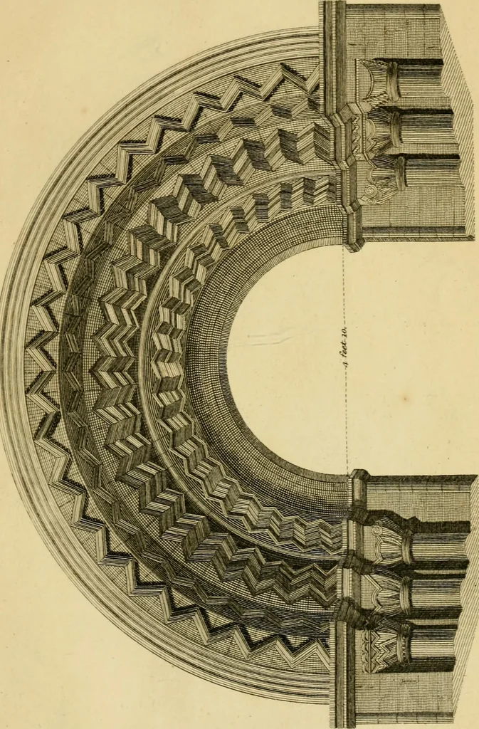 An illustration from Essays on Gothic architecture :, 1800, leaf 210