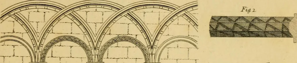 An illustration from Essays on Gothic architecture :, 1800, leaf 214