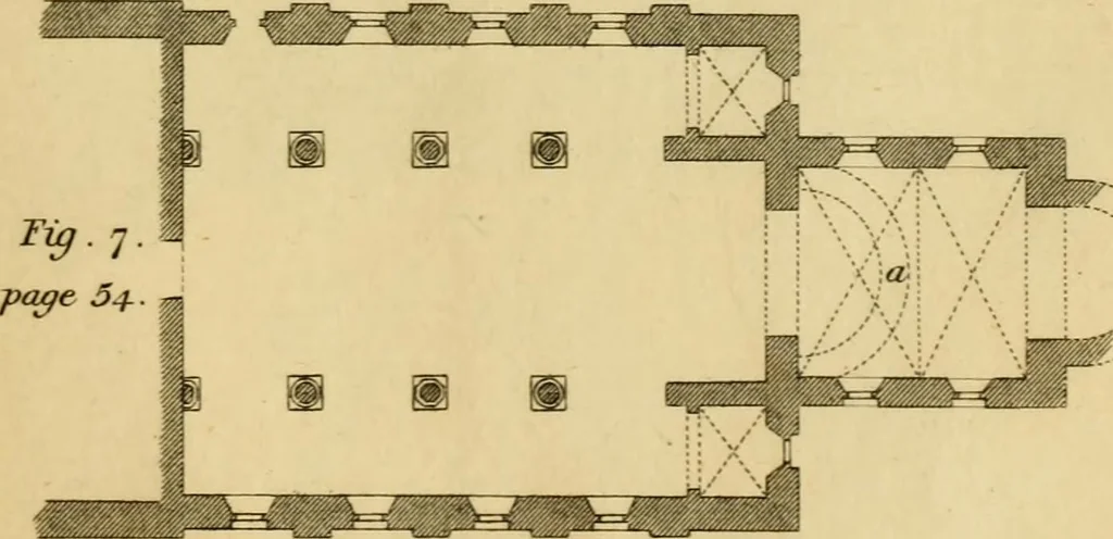 An illustration from Essays on Gothic architecture :, 1800, leaf 216