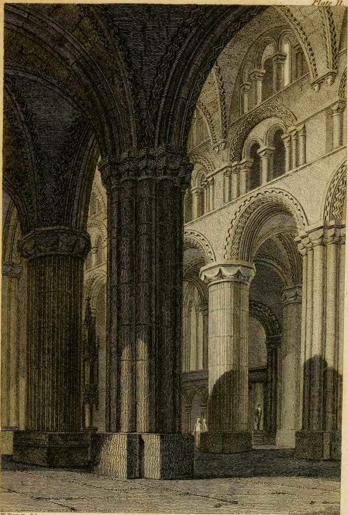 An illustration from Essays on Gothic architecture :, 1800, leaf 228