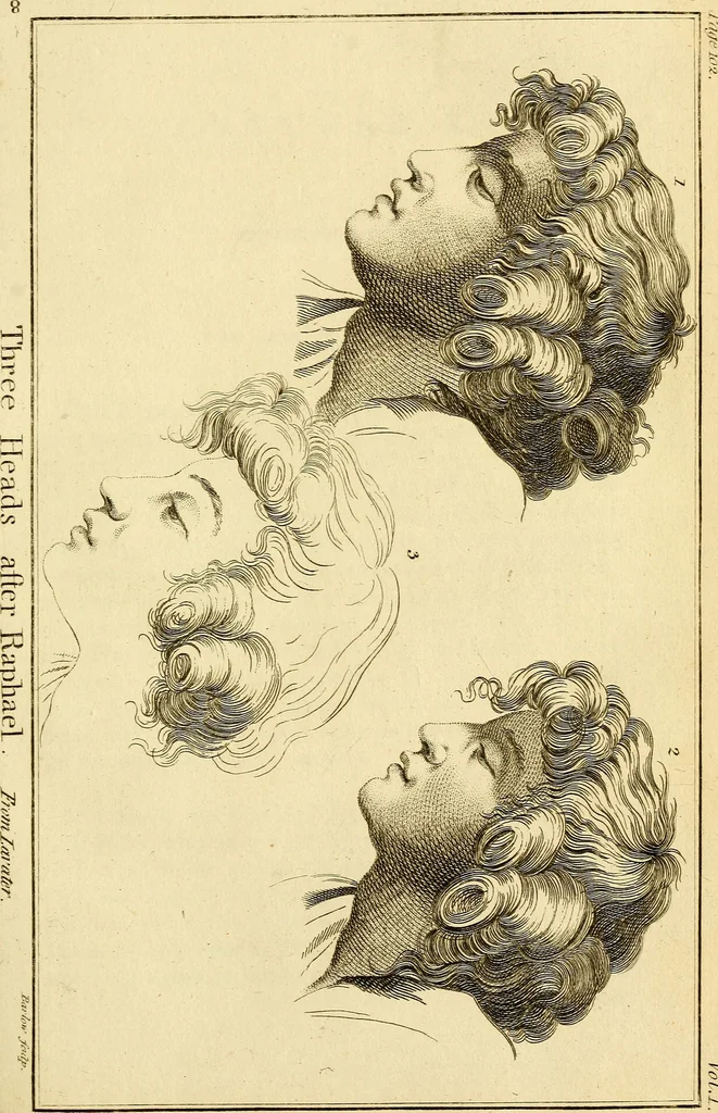 An illustration from Essays on physiognomy; calculated to extend the knowledge and the love of mankind, 1797, leaf 142