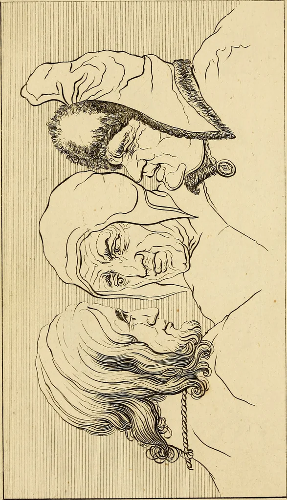 An illustration from Essays on physiognomy; calculated to extend the knowledge and the love of mankind, 1797, leaf 199