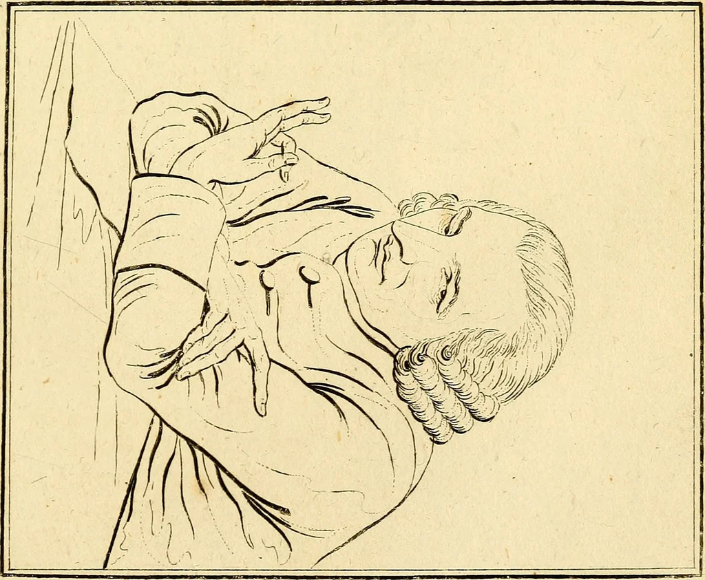 An illustration from Essays on physiognomy; calculated to extend the knowledge and the love of mankind, 1797, leaf 202