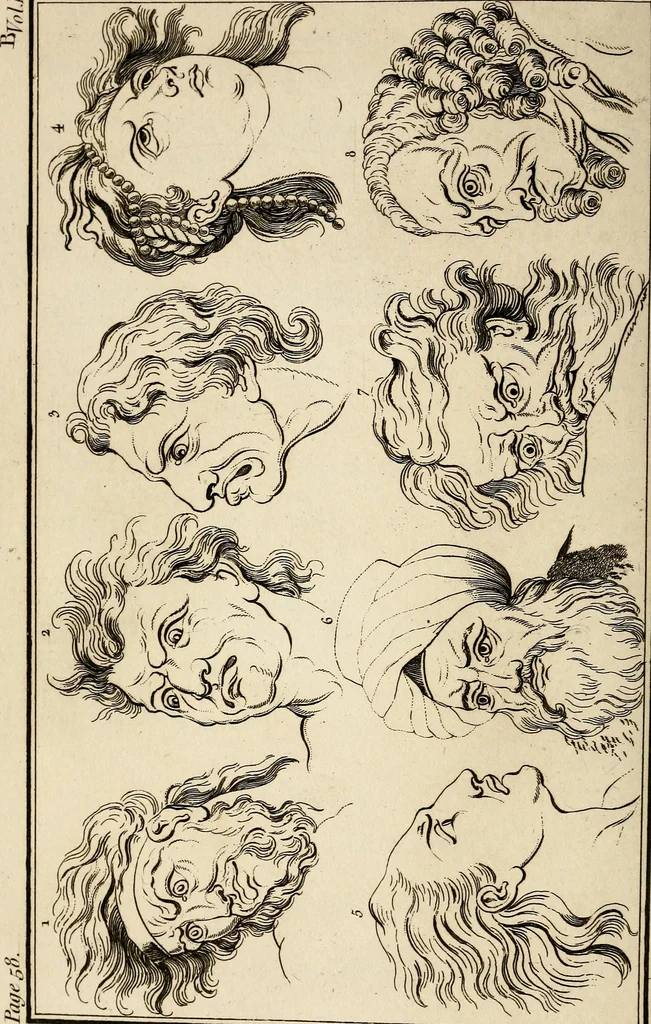 An illustration from Essays on physiognomy; calculated to extend the knowledge and the love of mankind, 1797, leaf 111