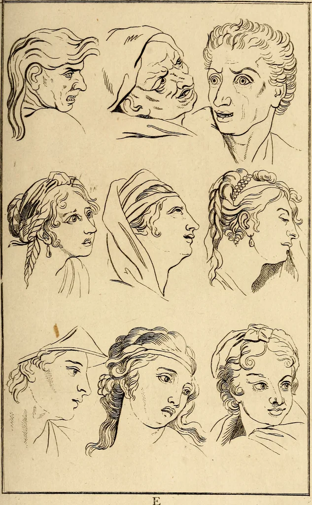 An illustration from Essays on physiognomy; calculated to extend the knowledge and the love of mankind, 1797, leaf 126