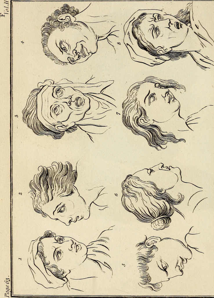 An illustration from Essays on physiognomy; calculated to extend the knowledge and the love of mankind, 1797, leaf 131