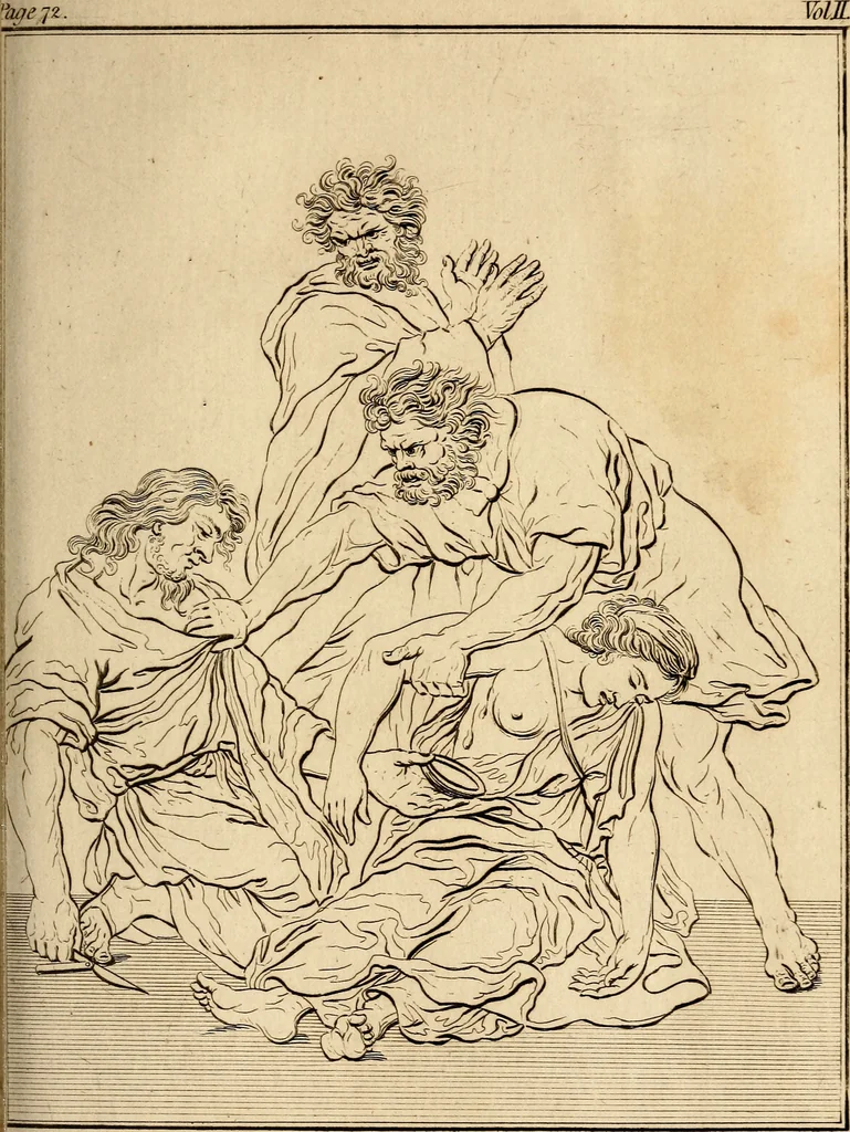 An illustration from Essays on physiognomy; calculated to extend the knowledge and the love of mankind, 1797, leaf 158