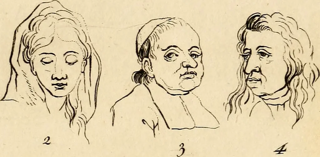 An illustration from Essays on physiognomy; calculated to extend the knowledge and the love of mankind, 1797, leaf 170