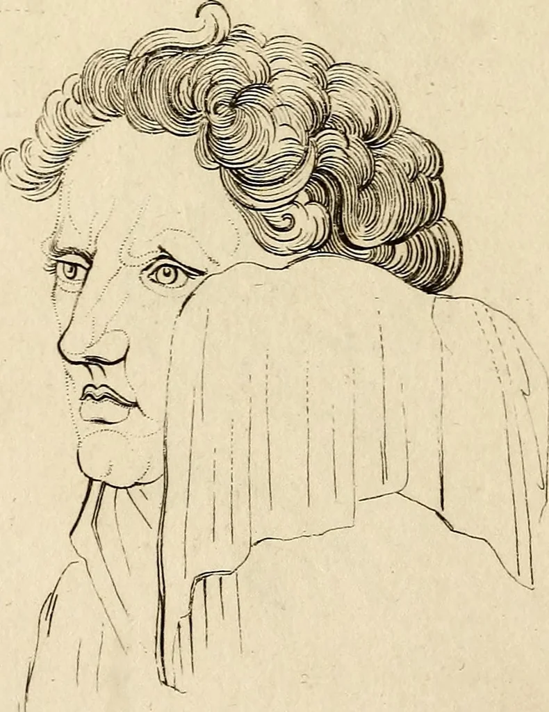 An illustration from Essays on physiognomy; calculated to extend the knowledge and the love of mankind, 1797, leaf 181
