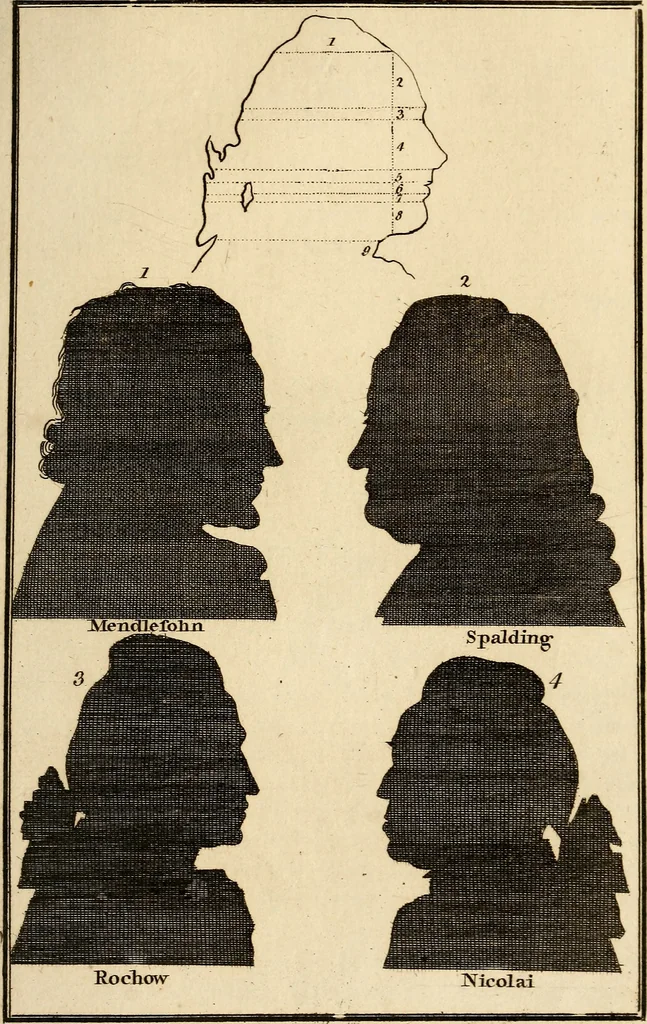 An illustration from Essays on physiognomy; calculated to extend the knowledge and the love of mankind, 1797, leaf 334