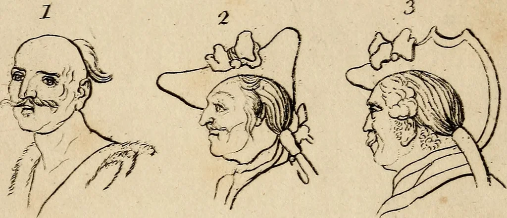 An illustration from Essays on physiognomy; calculated to extend the knowledge and the love of mankind, 1797, leaf 47