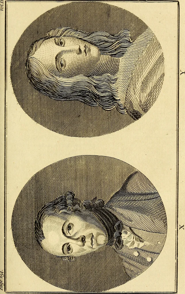 An illustration from Essays on physiognomy; calculated to extend the knowledge and the love of mankind, 1797, leaf 112