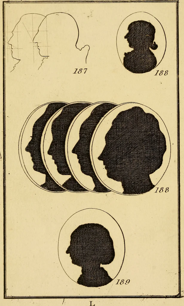 An illustration from Essays on physiognomy; calculated to extend the knowledge and the love of mankind, 1797, leaf 13