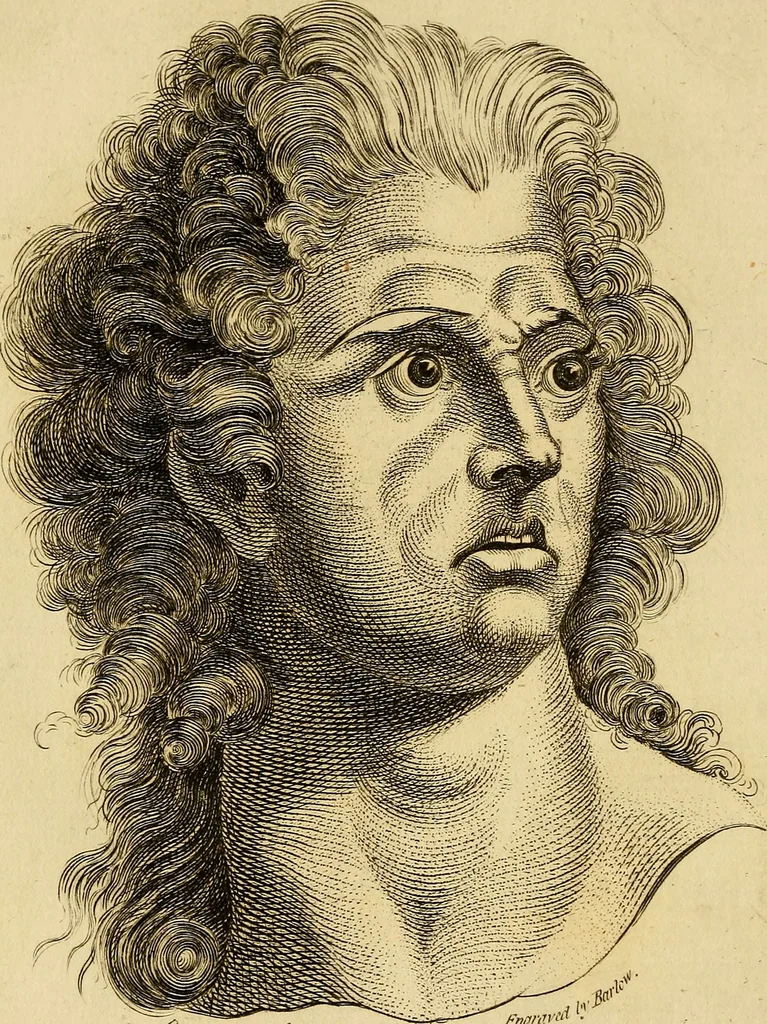 An illustration from Essays on physiognomy; calculated to extend the knowledge and the love of mankind, 1797, leaf 131