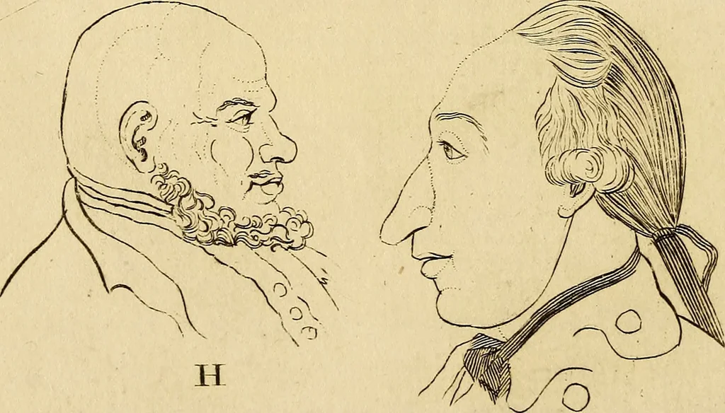 An illustration from Essays on physiognomy; calculated to extend the knowledge and the love of mankind, 1797, leaf 175