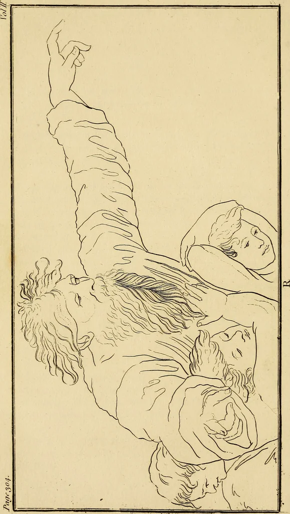 An illustration from Essays on physiognomy; calculated to extend the knowledge and the love of mankind, 1797, leaf 231