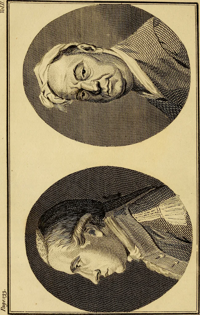 An illustration from Essays on physiognomy; calculated to extend the knowledge and the love of mankind, 1797, leaf 75