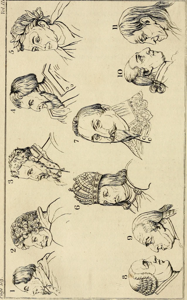 An illustration from Essays on physiognomy; calculated to extend the knowledge and the love of mankind, 1797, leaf 117