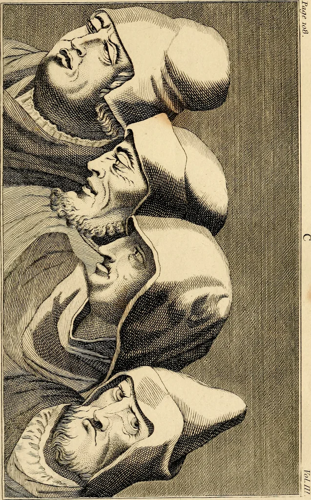 An illustration from Essays on physiognomy; calculated to extend the knowledge and the love of mankind, 1797, leaf 124