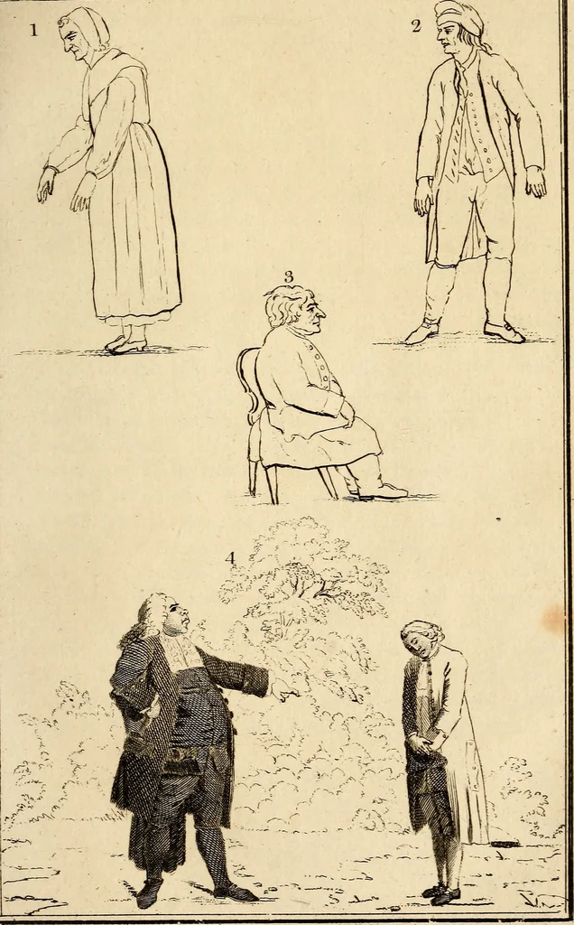 An illustration from Essays on physiognomy; calculated to extend the knowledge and the love of mankind, 1797, leaf 222