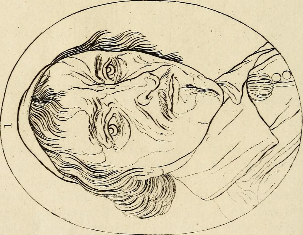 An illustration from Essays on physiognomy; calculated to extend the knowledge and the love of mankind, 1797, leaf 449