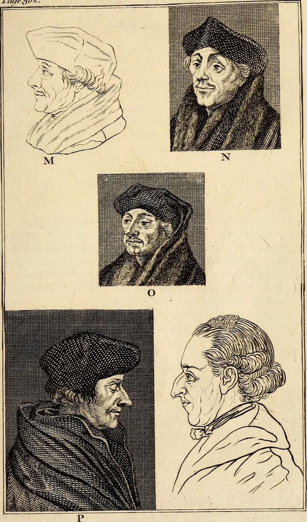 An illustration from Essays on physiognomy; calculated to extend the knowledge and the love of mankind, 1797, leaf 458