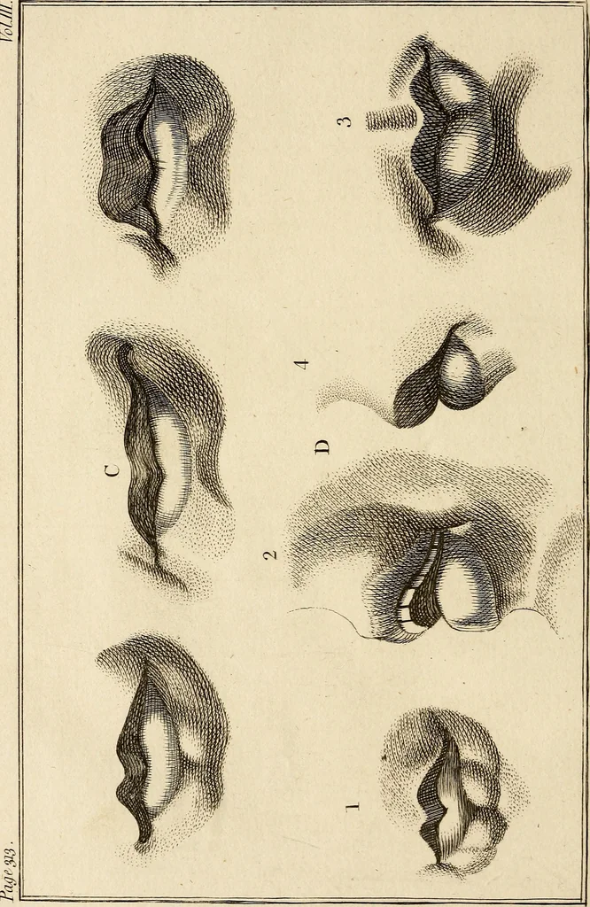 An illustration from Essays on physiognomy; calculated to extend the knowledge and the love of mankind, 1797, leaf 475