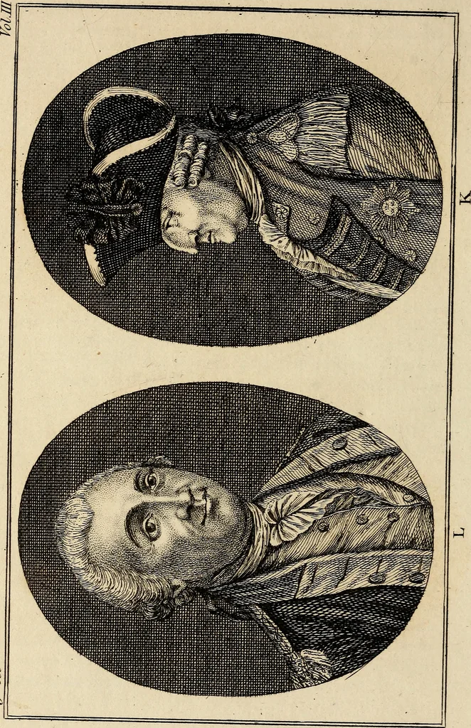 An illustration from Essays on physiognomy; calculated to extend the knowledge and the love of mankind, 1797, leaf 523