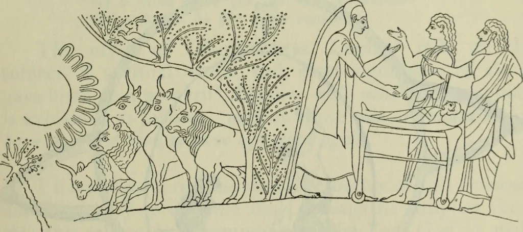 An illustration from Essays and studies presented to William Ridgeway on his sixtieth birthday, 6 August 1913, 1914, leaf 181