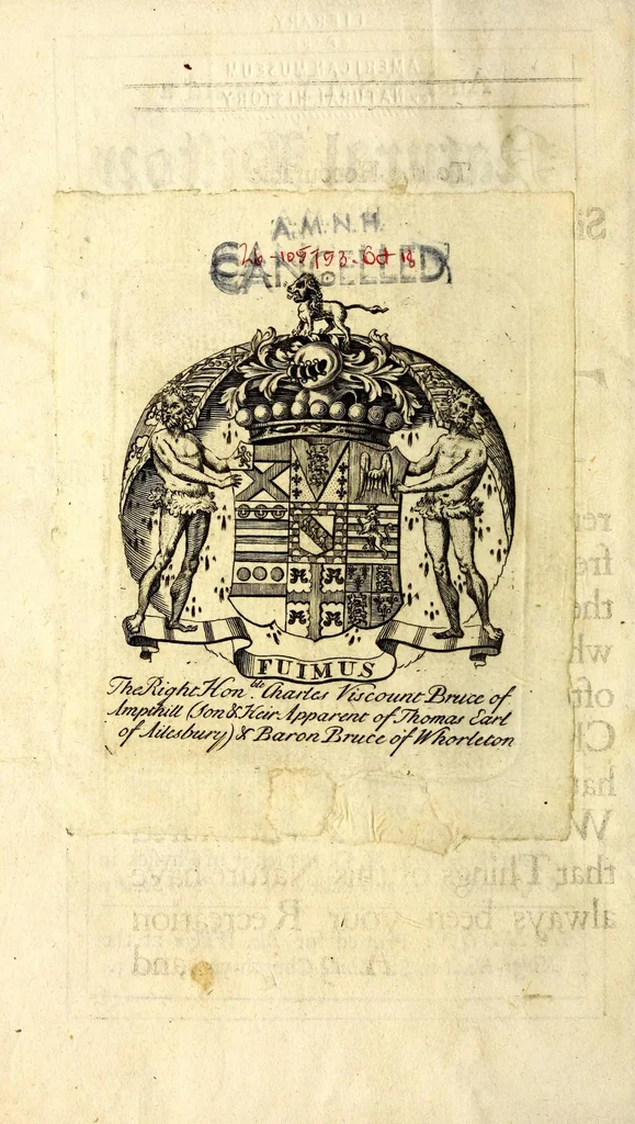 An illustration from An essay toward a natural history of the earth: and terrestrial bodies, especially minerals: as also of the sea, rivers, and springs. With an account of the universal deluge: and of the effects that it had upon the earth, 1695, leaf 8