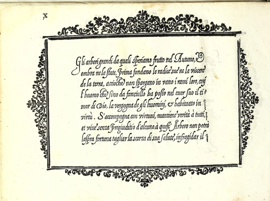 An illustration from Essemplare di piv sorti lettere, 1583, leaf 46
