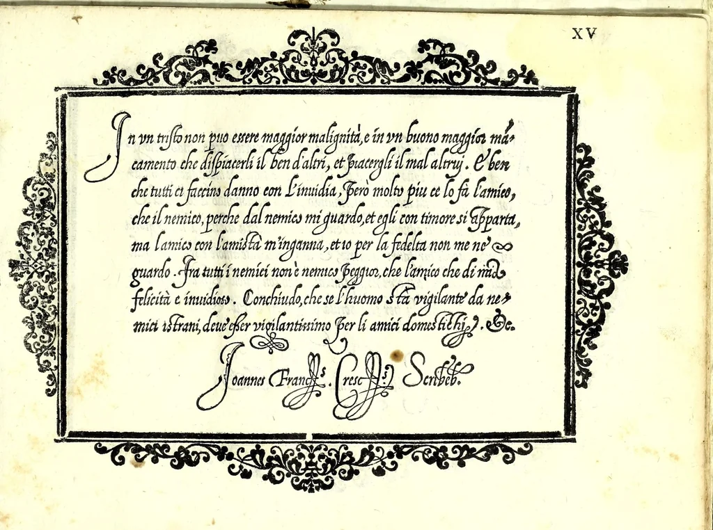 An illustration from Essemplare di piv sorti lettere, 1583, leaf 51