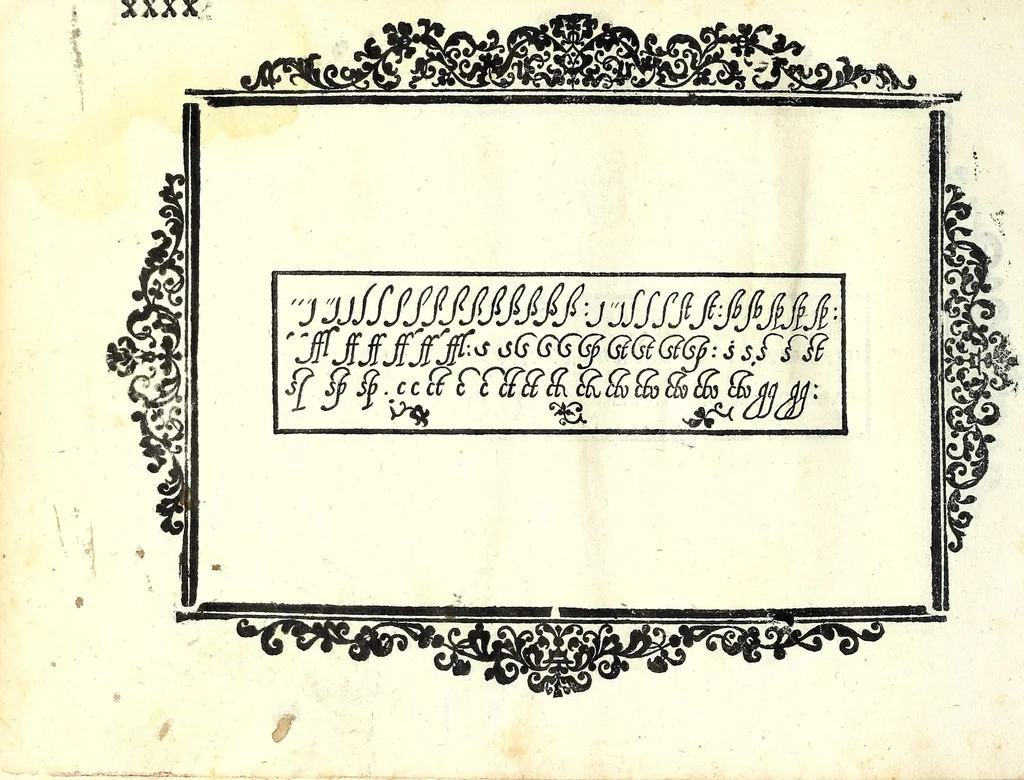 An illustration from Essemplare di piv sorti lettere, 1583, leaf 76