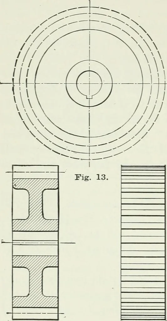 An illustration from The essentials of gearing; a text book for students and for self-instruction, containing numerous problems and practical formulas, 1911, leaf 52