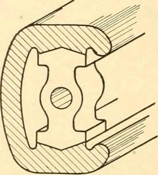 An illustration from Essentials of drafting; a text and problem book for apprentice, trade and evening technical schools, 1918, leaf 107