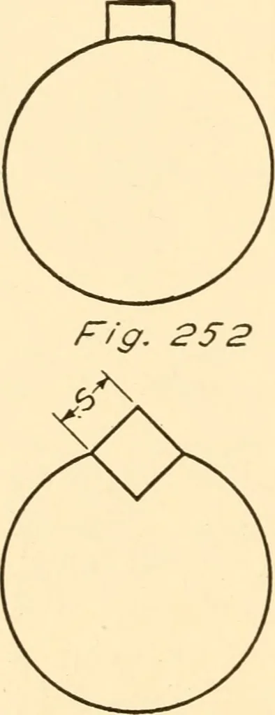 An illustration from Essentials of drafting; a text and problem book for apprentice, trade and evening technical schools, 1918, leaf 113